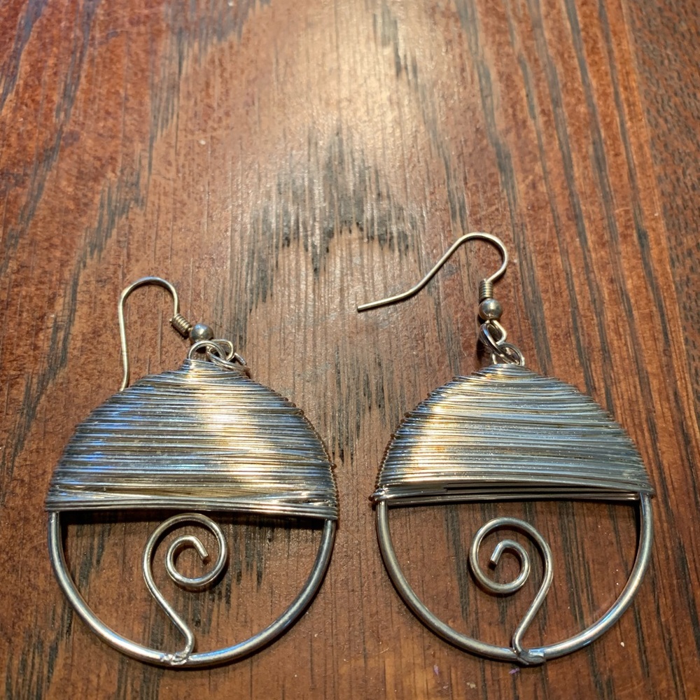 Wire wrapped earrings